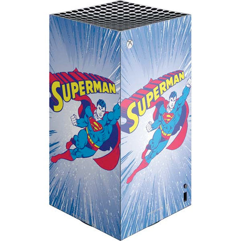DC Comics Superman Vintage Action Pose XBox Series X Digital Edition Console Skin